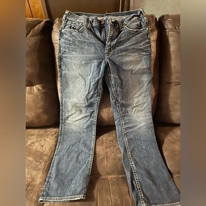 Men’s 34/32 silver jeans co like new